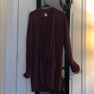 Burgundy Cardigan